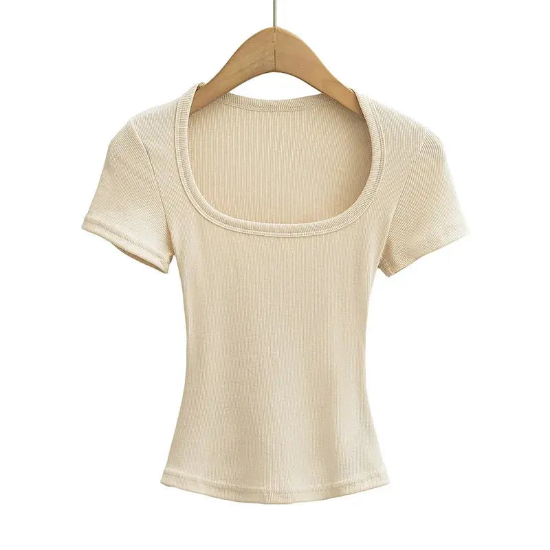 Summer Square Neck Crop Top LunoraFit