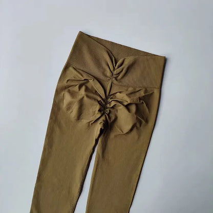 Seamless High-Waist Push-Up Yoga Leggings (Breathable, Ultra-Stretch Fit)