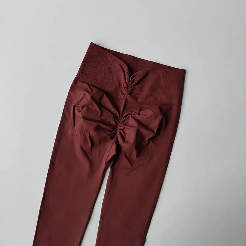 Seamless High-Waist Push-Up Yoga Leggings (Breathable, Ultra-Stretch Fit)