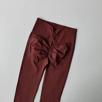 Seamless High-Waist Push-Up Yoga Leggings (Breathable, Ultra-Stretch Fit)