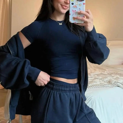 Short Sleeve Stretchy Top - LunoraFit