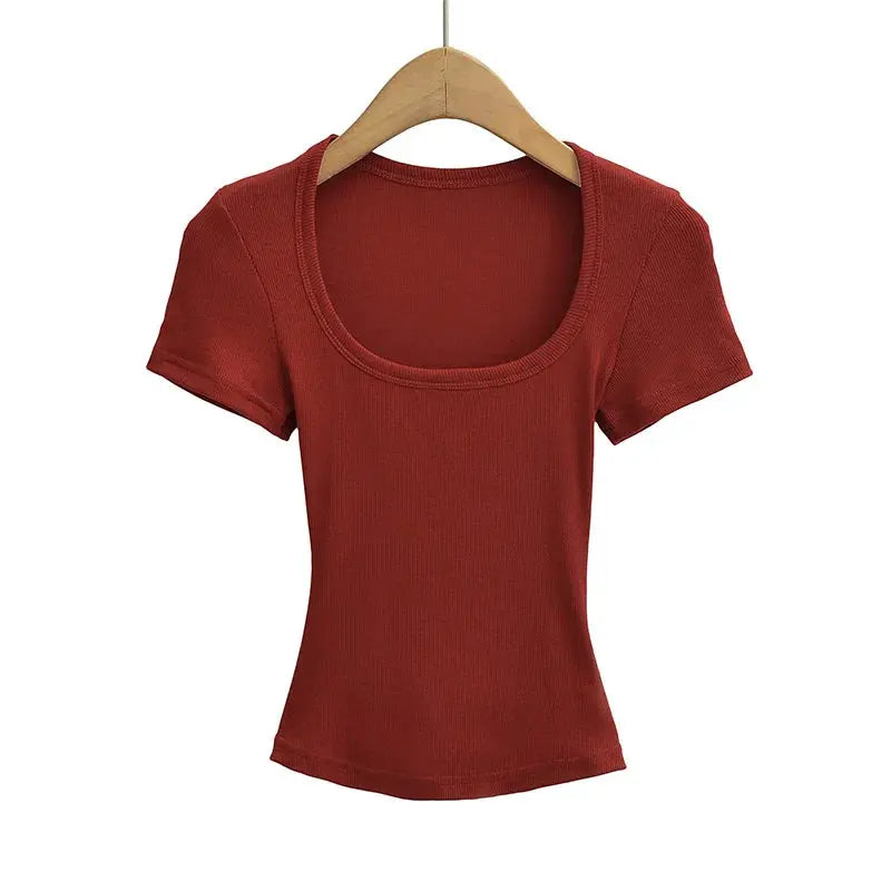 Summer Square Neck Crop Top