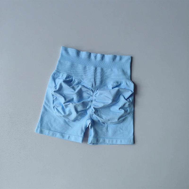 Seamless High-Waist Scrunch Gym Shorts (Peach-Lift, Ultra-Stretch, Squat-Proof)