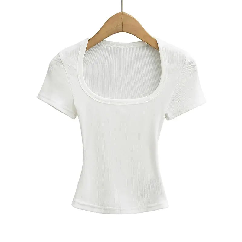 Summer Square Neck Crop Top