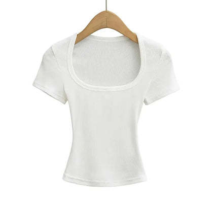 Summer Square Neck Crop Top