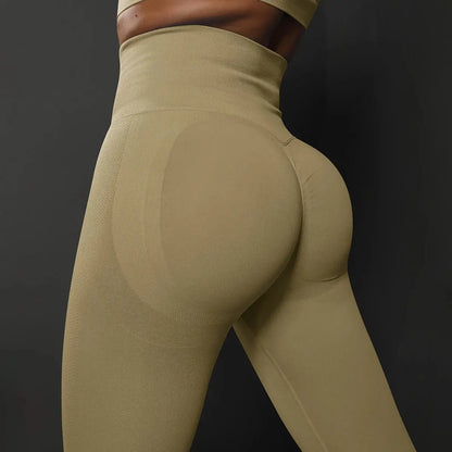 High Waist Seamless  Yoga Leggings