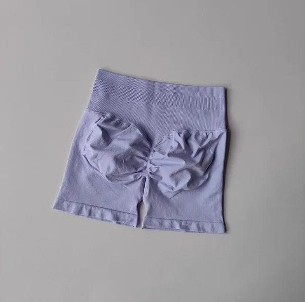 Seamless High-Waist Scrunch Gym Shorts (Peach-Lift, Ultra-Stretch, Squat-Proof)