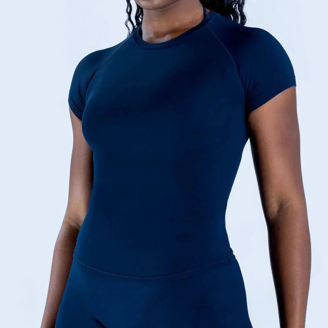 Short Sleeve Stretchy Top - LunoraFit