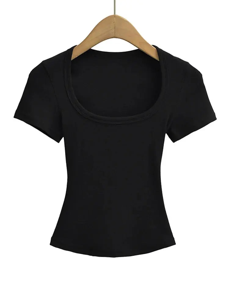 Summer Square Neck Crop Top