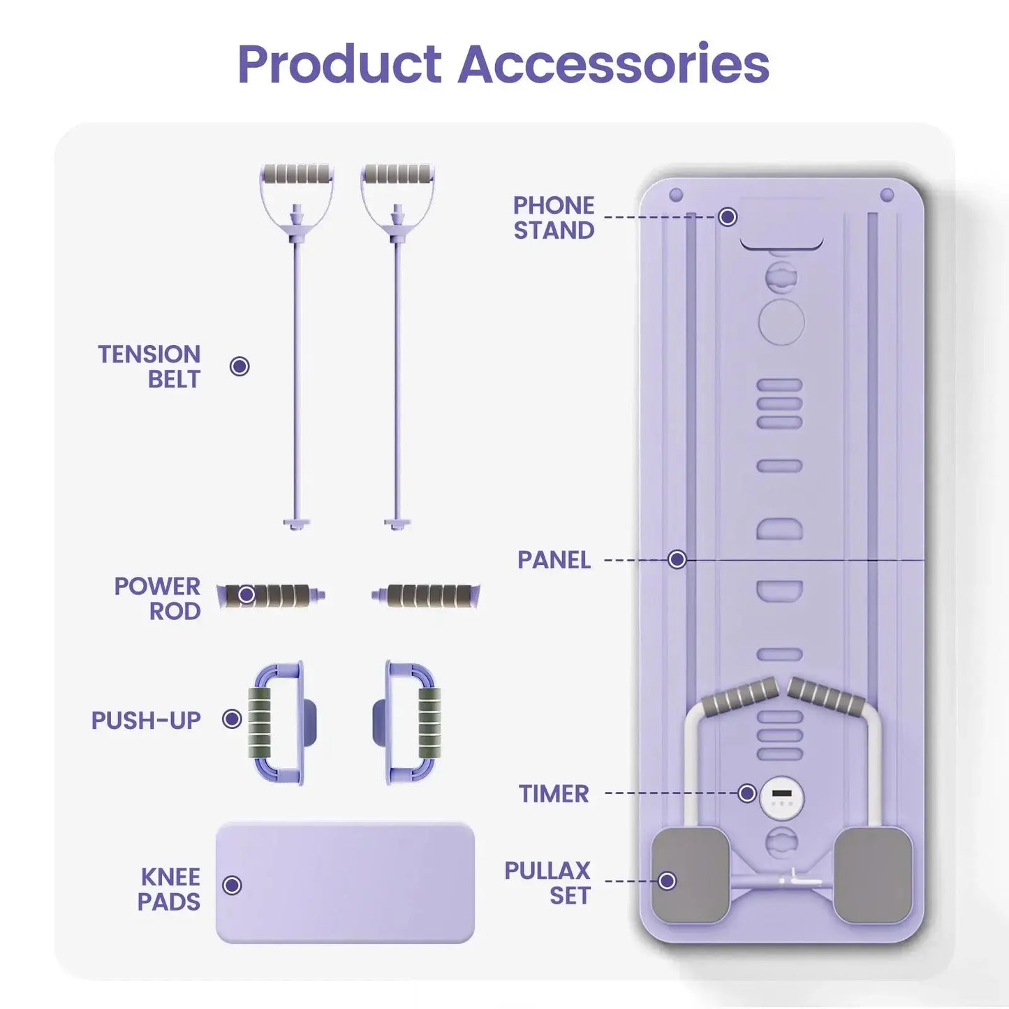 Multi-Functional Pilates Board - LunoraFit