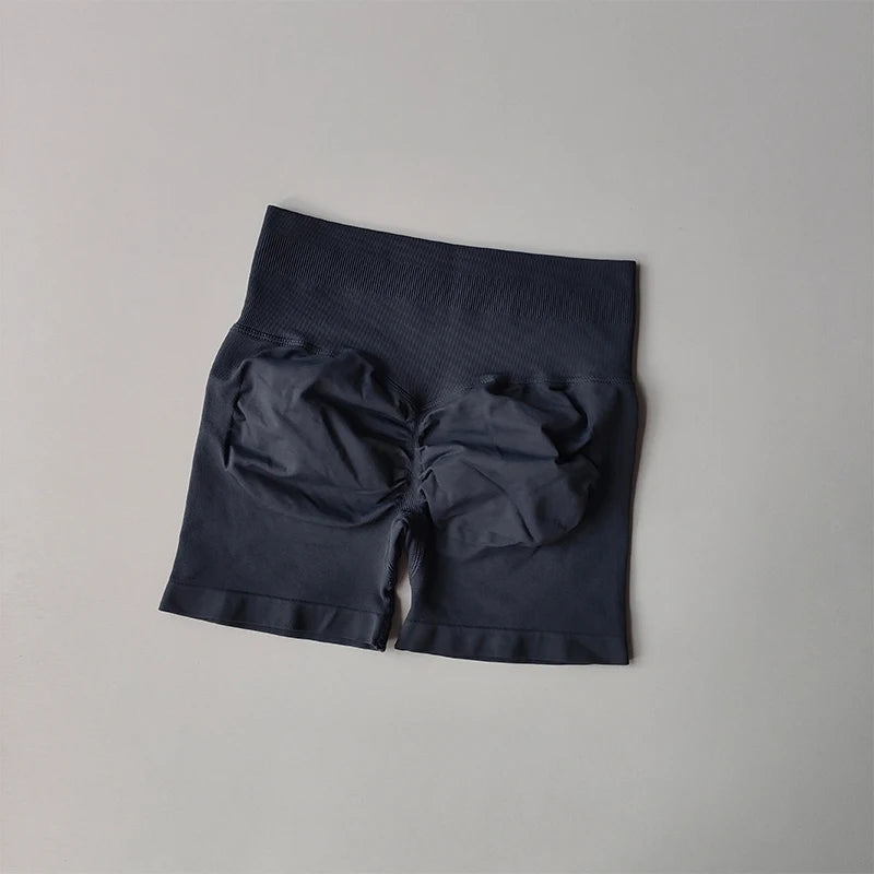 Seamless High-Waist Scrunch Gym Shorts (Peach-Lift, Ultra-Stretch, Squat-Proof)