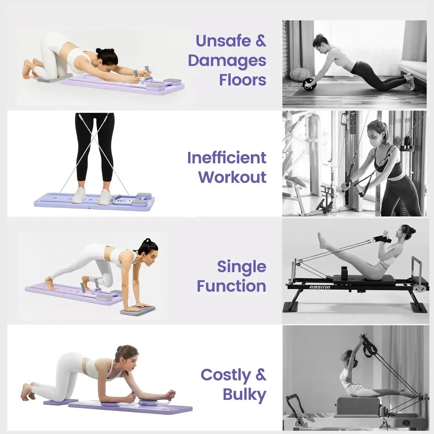 Multi-Functional Pilates Board - LunoraFit