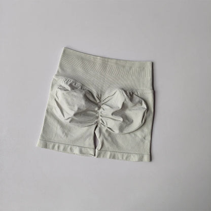 Seamless High-Waist Scrunch Gym Shorts (Peach-Lift, Ultra-Stretch, Squat-Proof)